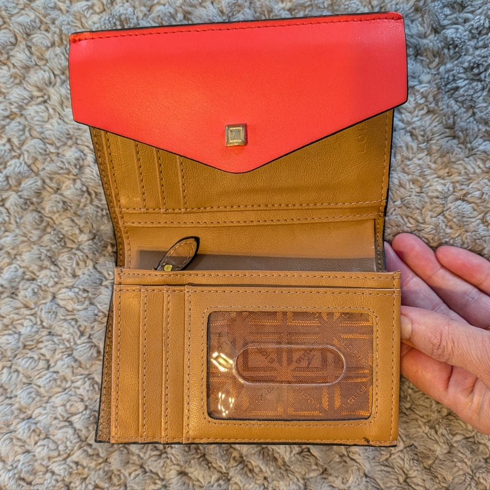 EUC - Lodis Continental Trifold Wallet - Fire Caramel - Picture 4 of 9